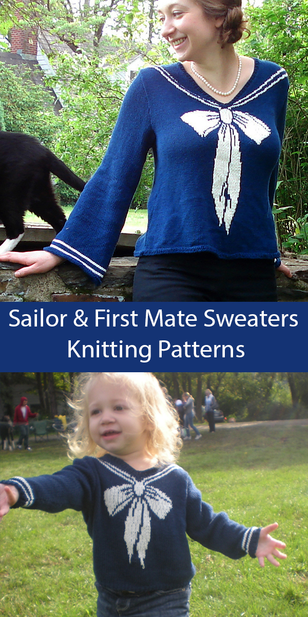 Sailor and First Mate Sweater Knitting Patterns