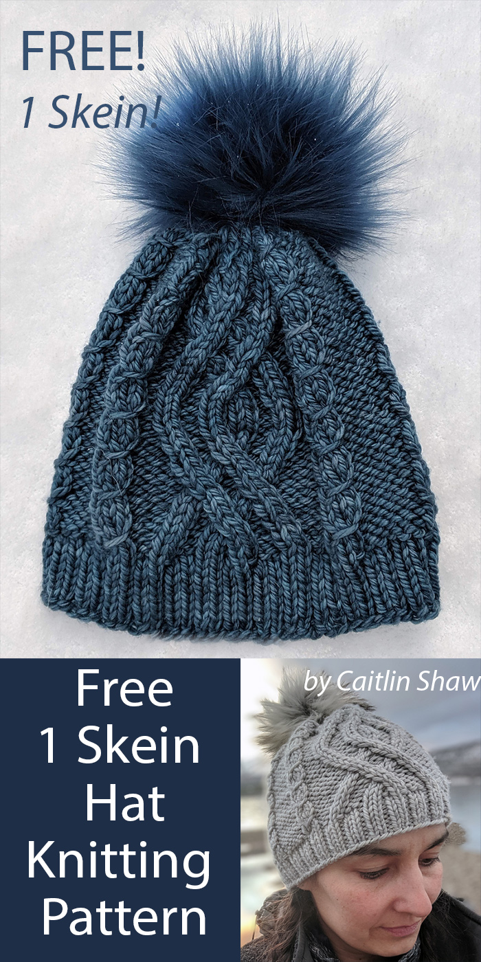 Free Hat Knitting Pattern First Tracks Beanie 1 Skein
