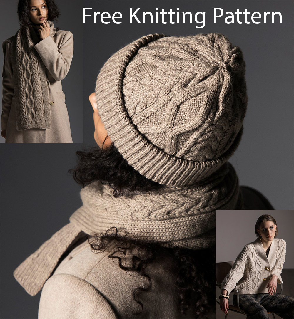 Free Fisherman Hat and Scarf Knitting Pattern