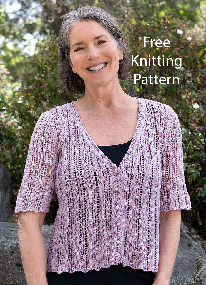 Free Flared Lace Cardigan Knitting Pattern