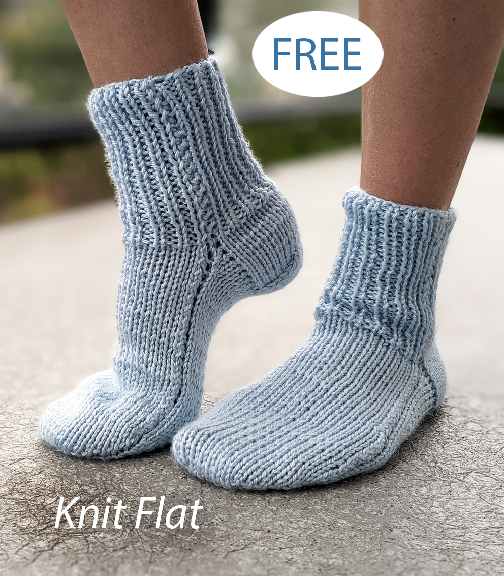 Free Flat Classic Socks Knitting Pattern