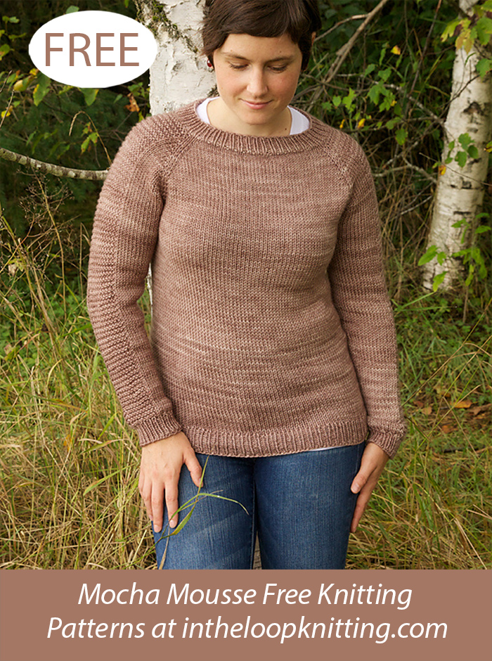 Free knitting pattern for Flax Pullover for whole family