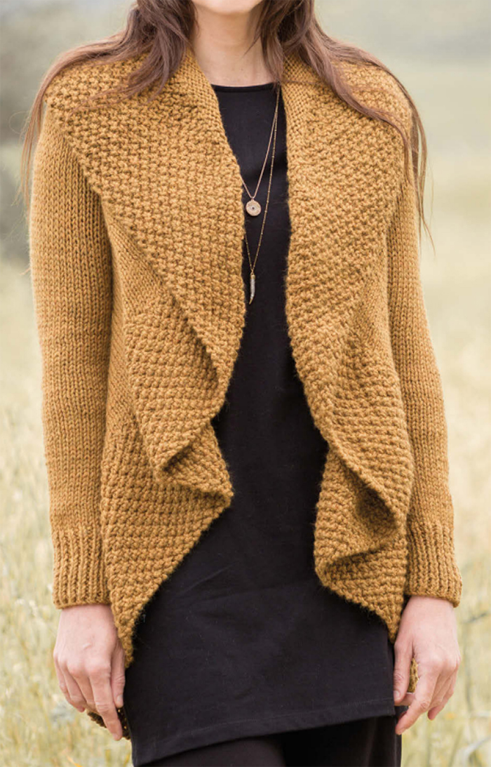 Free Knitting Pattern for Fleur Cardigan