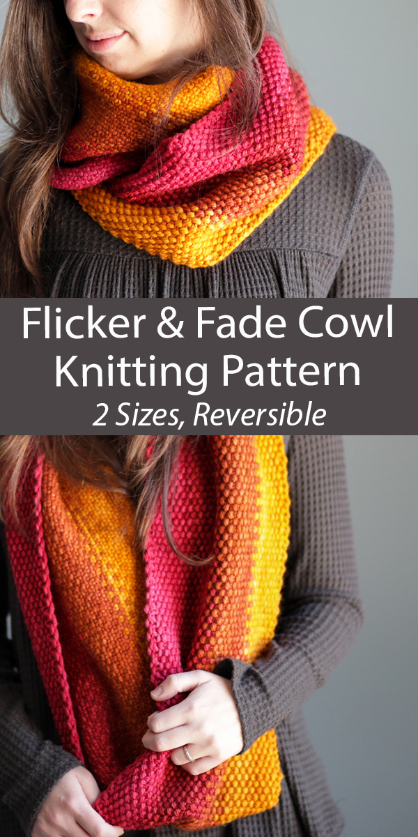 Flicker and Fade Cowl Knitting Pattern