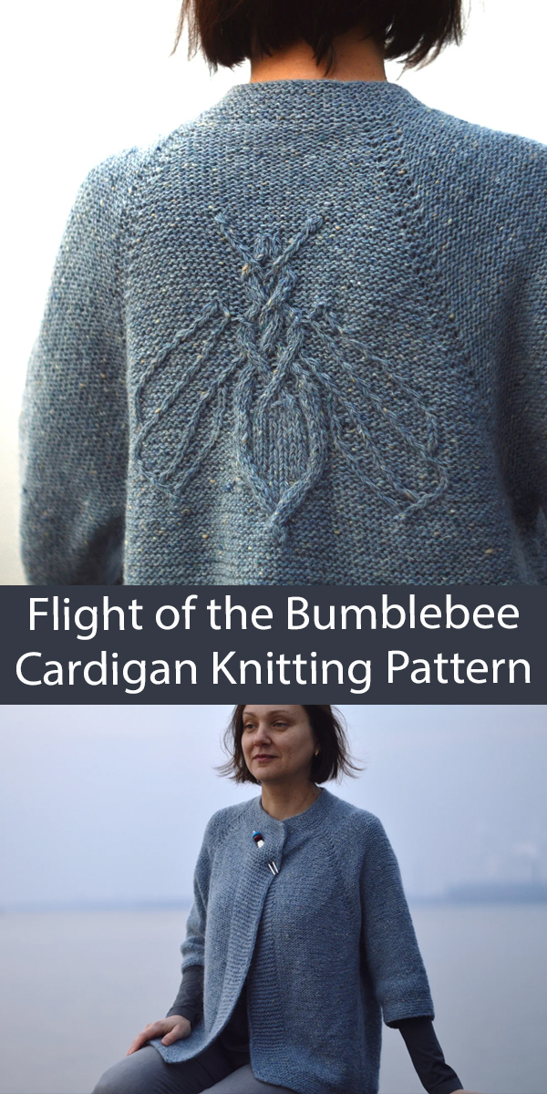 Flight of the Bumblebee Cardigan Knitting Pattern