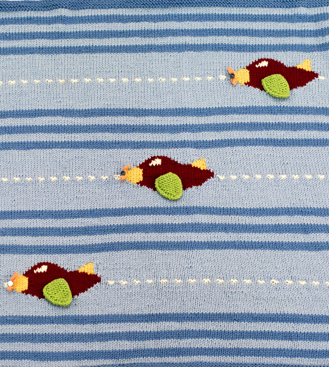 Free Knitting Pattern for Flight Pattern Blanket