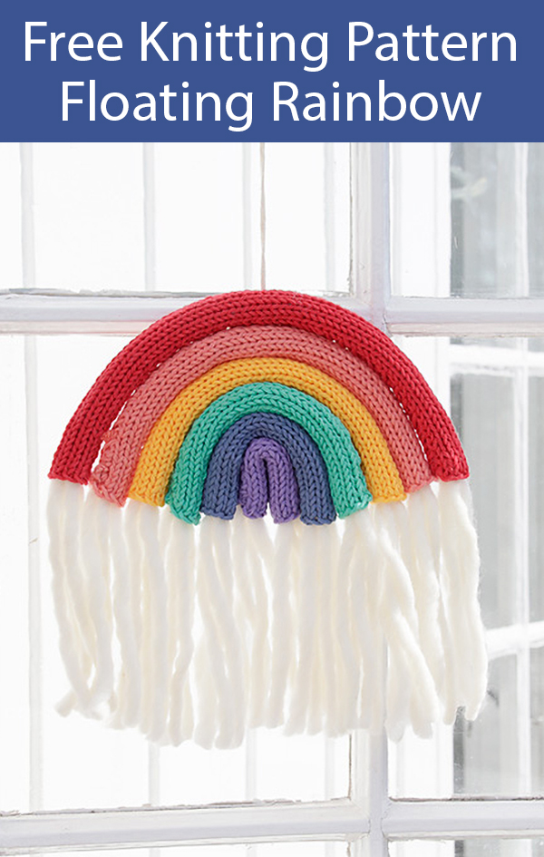 Free Knitting Pattern for Floating Rainbow