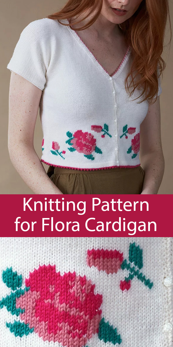 Knitting Pattern for Flora Cardigan