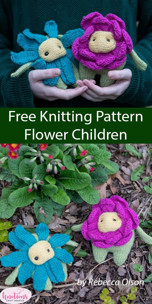 Free Flower Children Toy Knitting Pattern