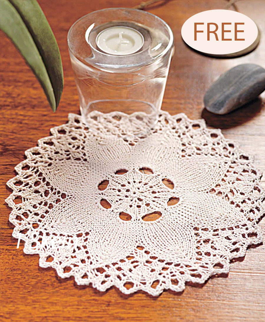 Free Flower Doily Knitting Pattern