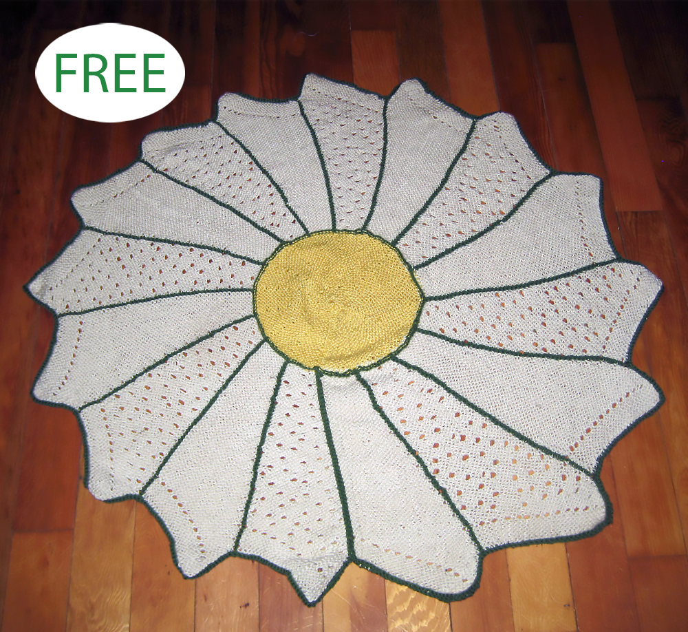 Free knitting pattern for Flower Petal Blanket and more baby blanket knitting patterns