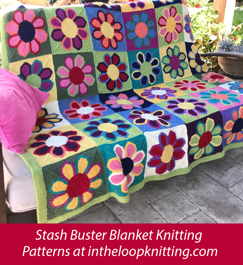 Flower Show Blanket Knitting Pattern