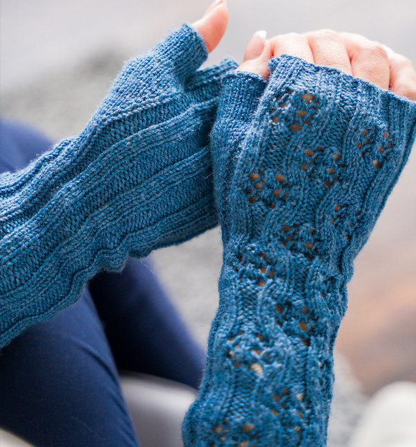 Flowery Arm Warmers Free Knitting Pattern to Jan 31, 2022