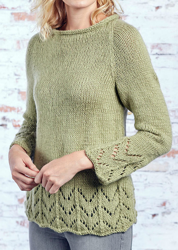 Long Sleeve Pullover Sweater Knitting Patterns In the Loop Knitting