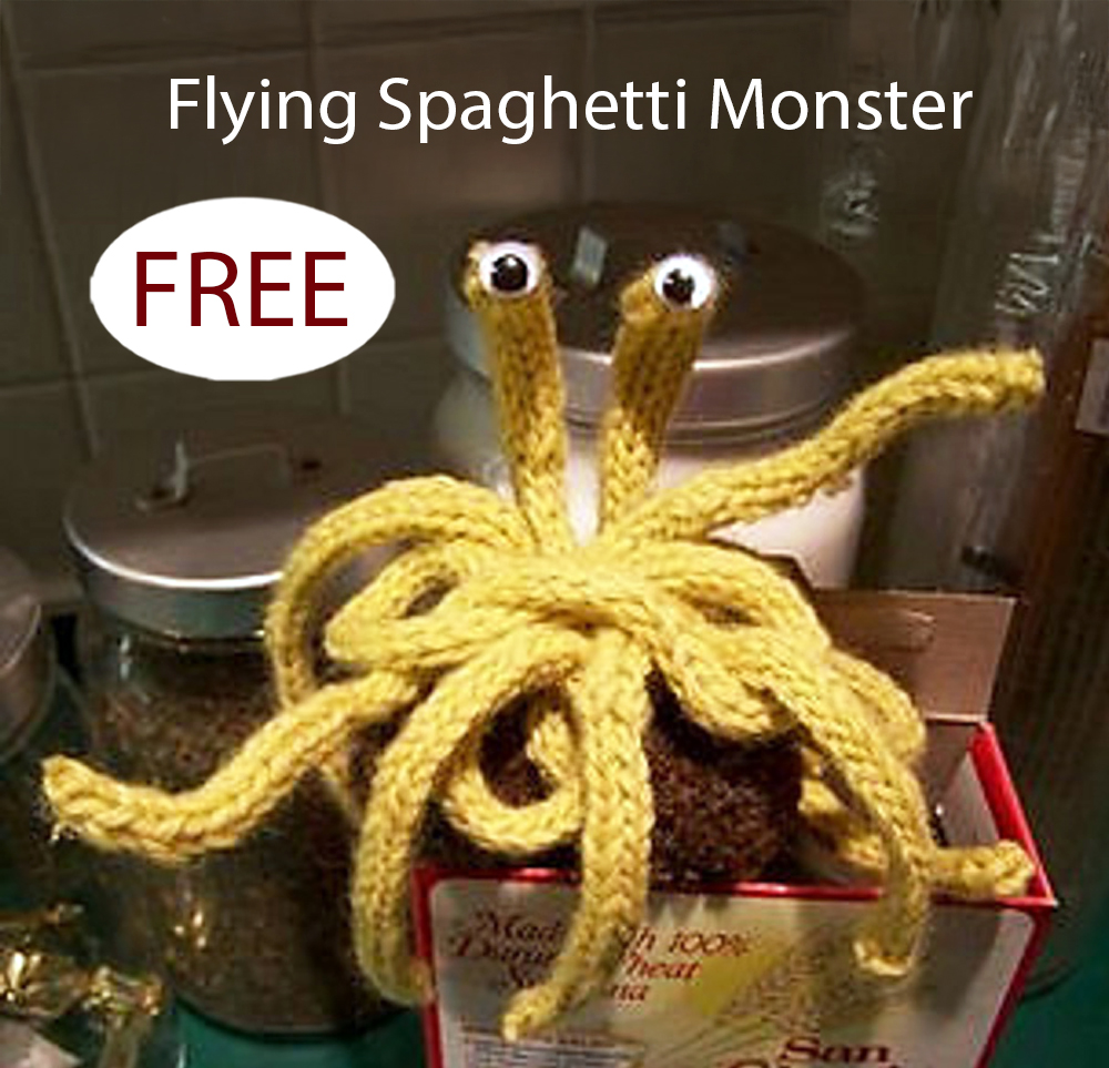 Free Flying Spaghetti Monster Knitting Pattern