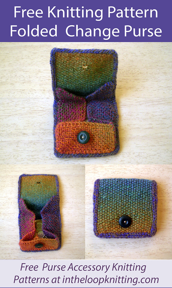 Free Folded Purse Knitting Pattern