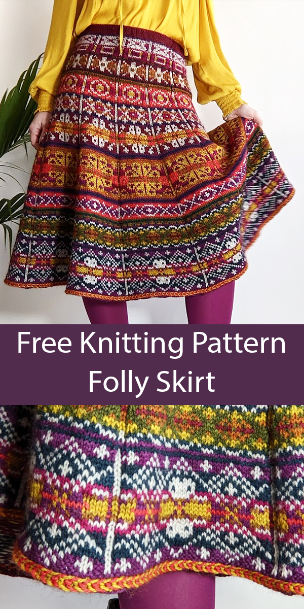 Folly Skirt Free Knitting Pattern