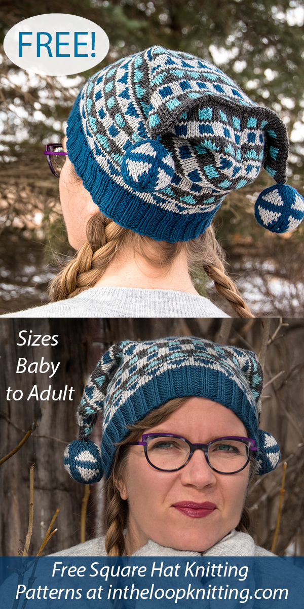 Free Hat Knitting Pattern Fool For All Seasons Sizes Baby through Adult