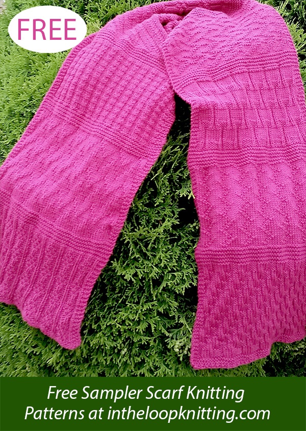 Free Foothills Sampler Scarf Knitting Pattern