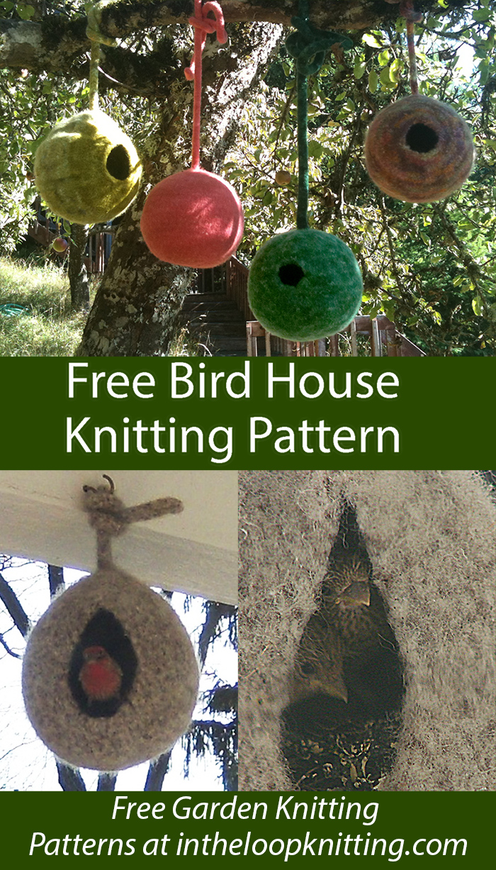 Free Bird House Knitting Pattern
