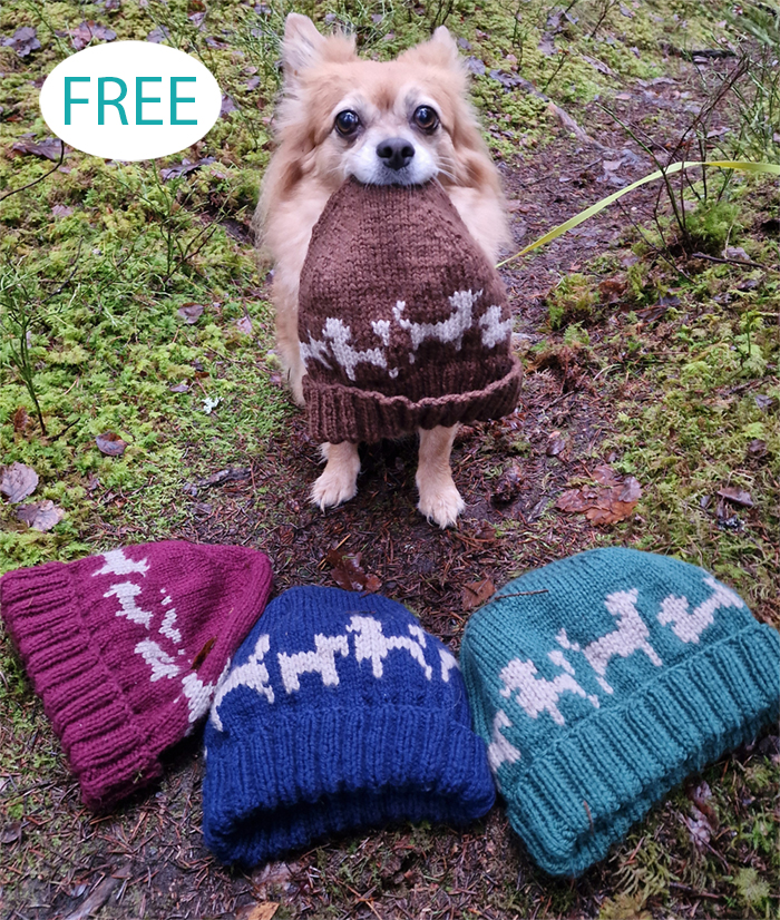 Free For the Love of Dog Hat Knitting Pattern