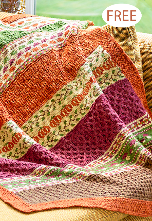 Free Forager Blanket Knitting Pattern