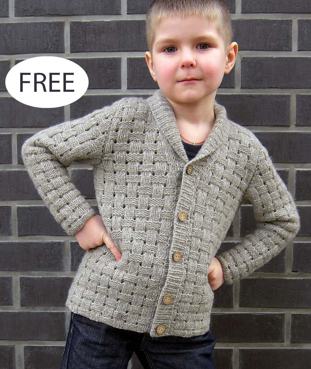 Free Knitting Pattern for Forest Walk Kid Sweater