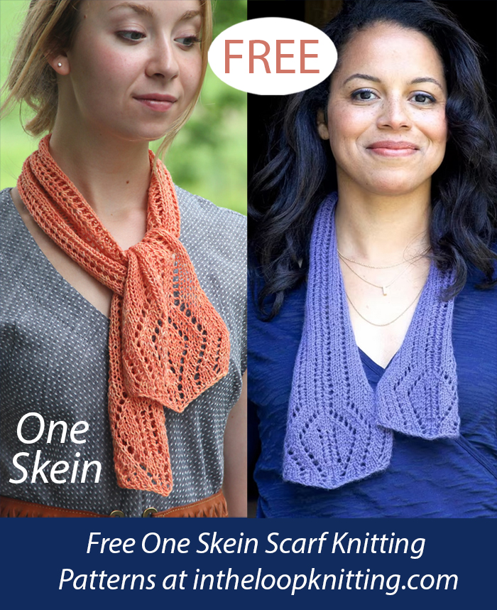 Free One Skein Forza Scarf Knitting Pattern