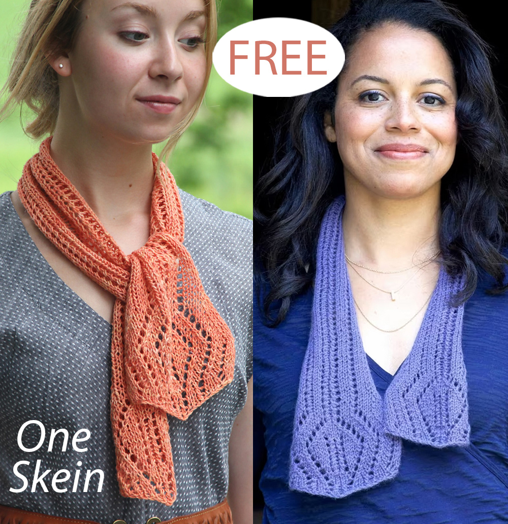 Free One Skein Forza Scarf Knitting Pattern