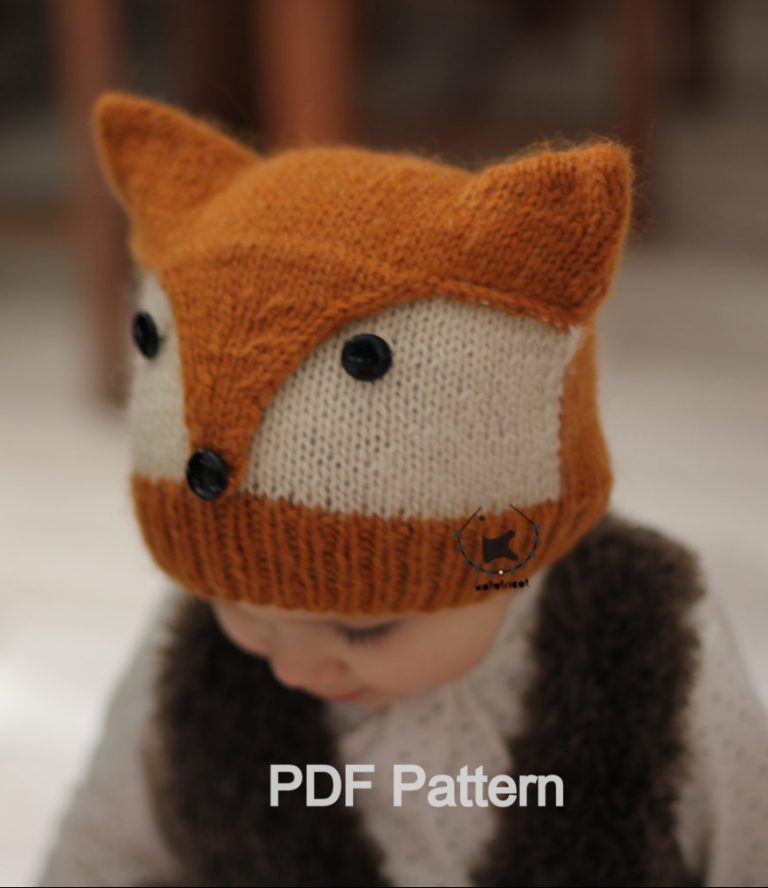 Knitting for Fox Hat