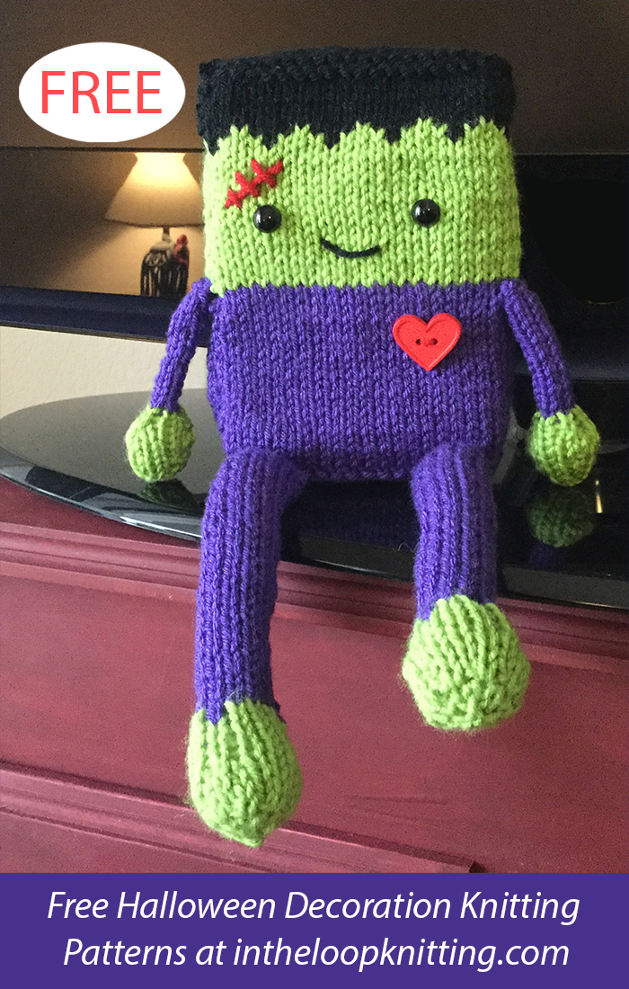 Free Halloween Frankenstein's Monster Knitting Pattern