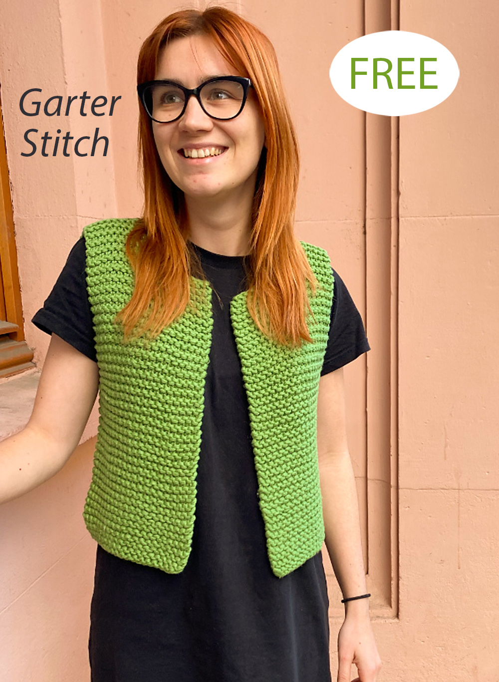 Free Knitting Pattern for Easy Franzi  Vest