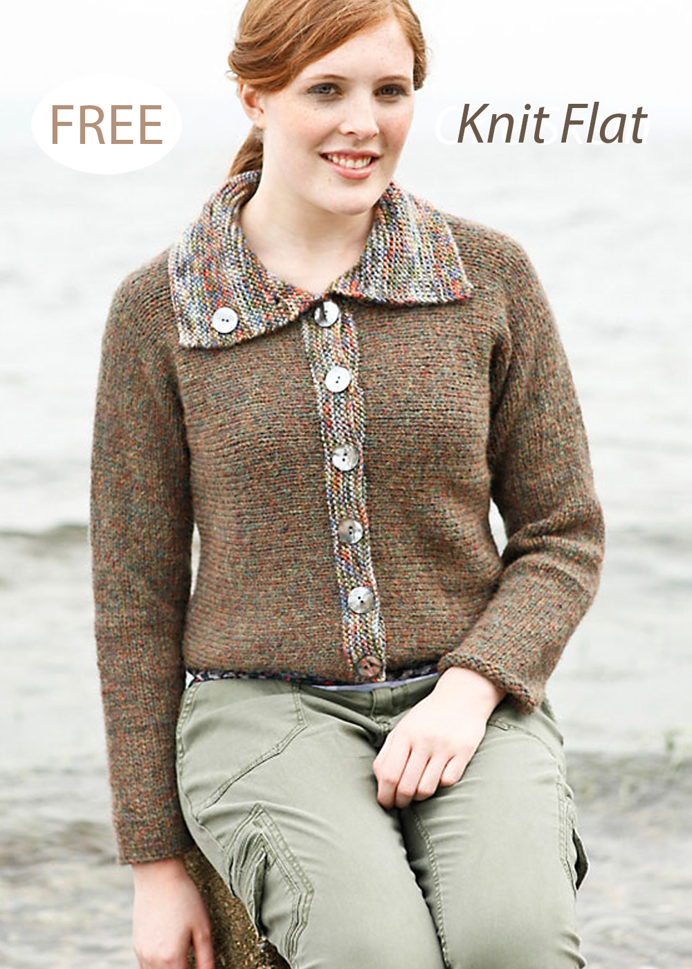 Free Knitting Pattern for Freddo Cardigan by Norah Gaughan 