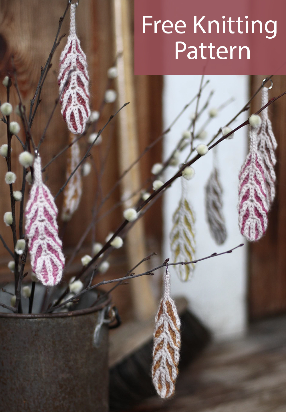 Knitting Pattern for Free as a Bird Feathers