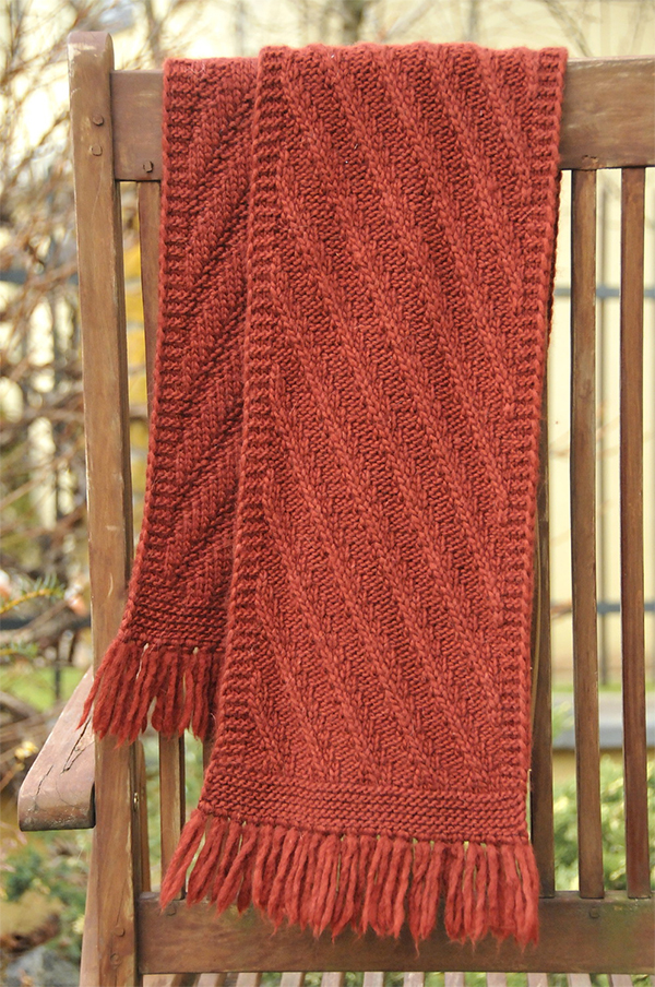 Free Knitting Pattern for Free Spirit Scarf