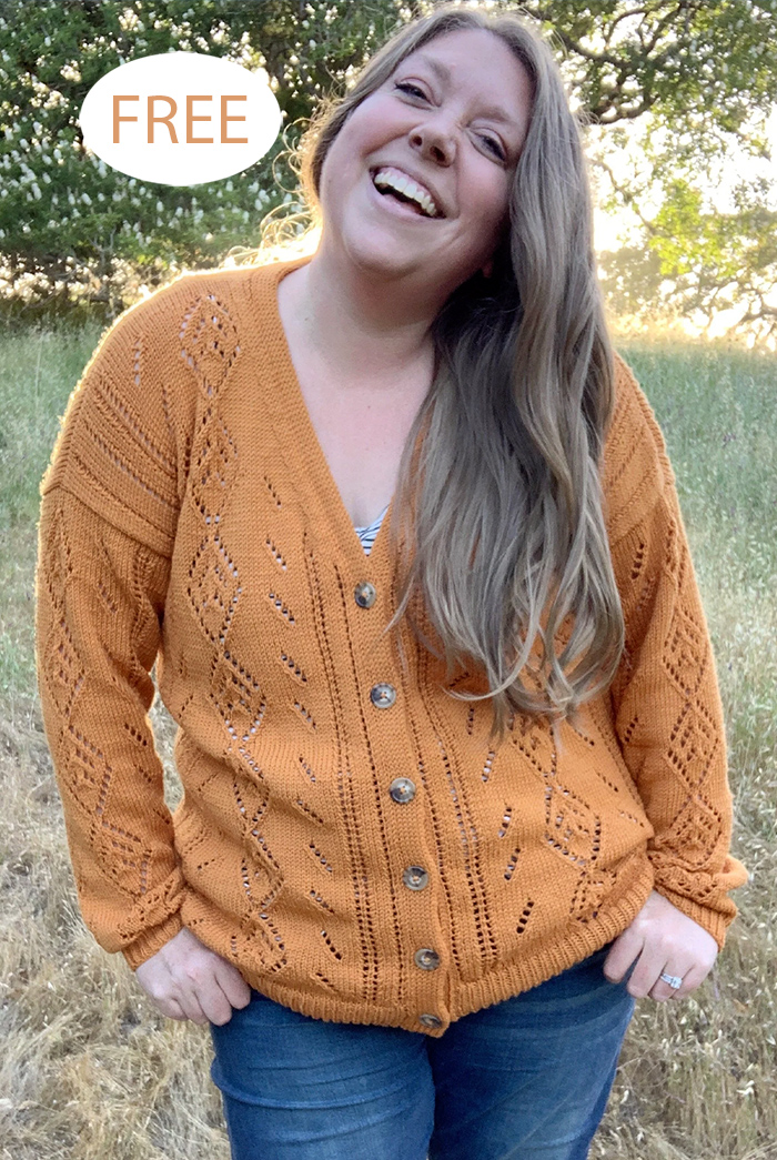 Free Knitting Pattern Freya Cardigan