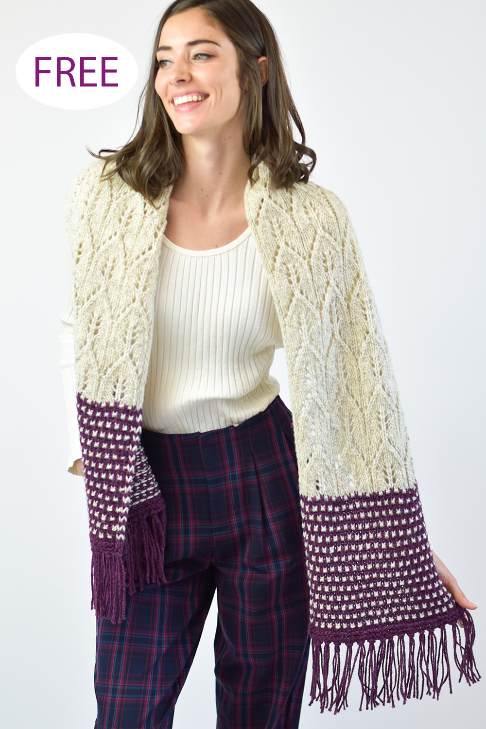 Free Knitting Pattern Freya Scarf