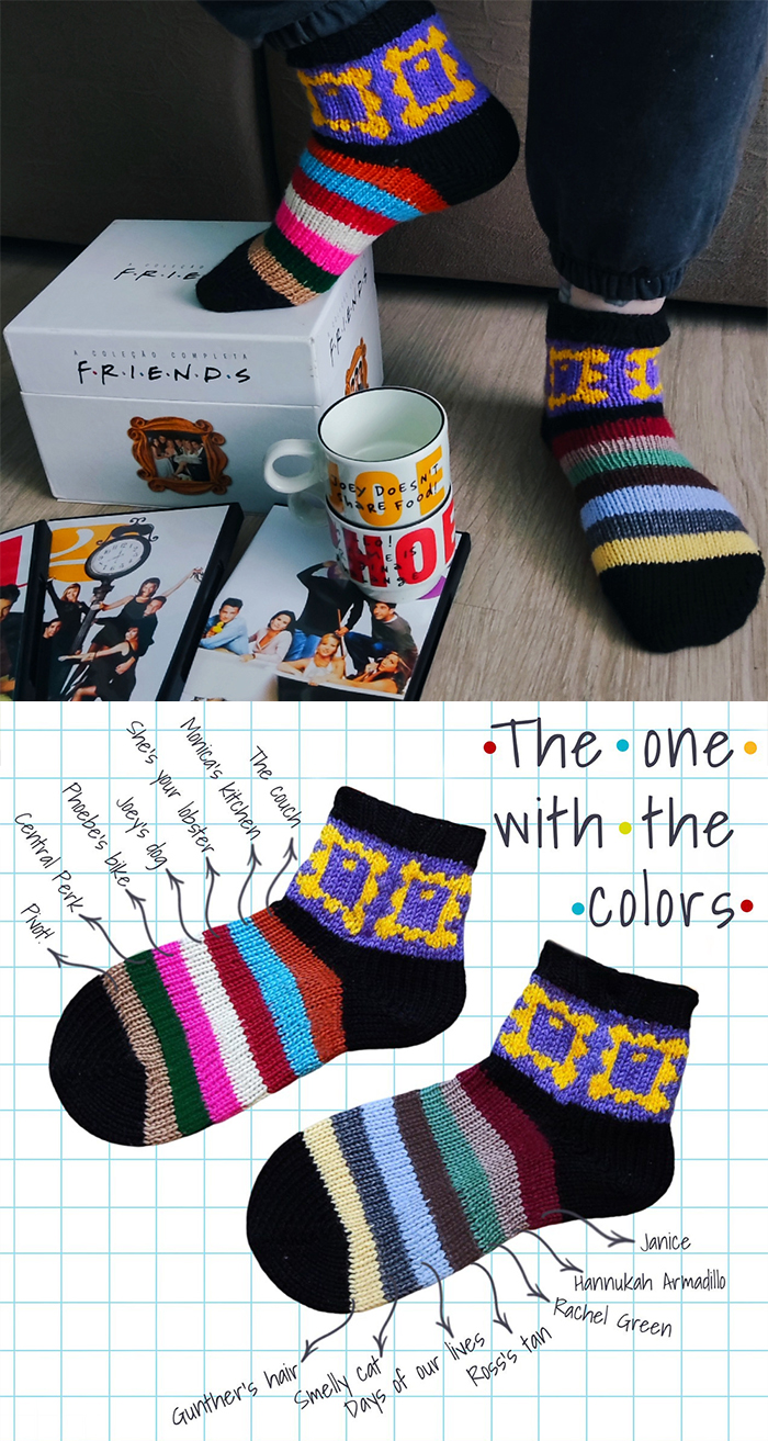 Free Friends Socks Knitting Pattern 