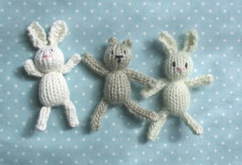 Teeny Tiny Knitted Animals Free Knitting Pattern | Free Bunny Rabbit Knitting Patterns at http://intheloopknitting.com/free-bunny-knitting-patterns