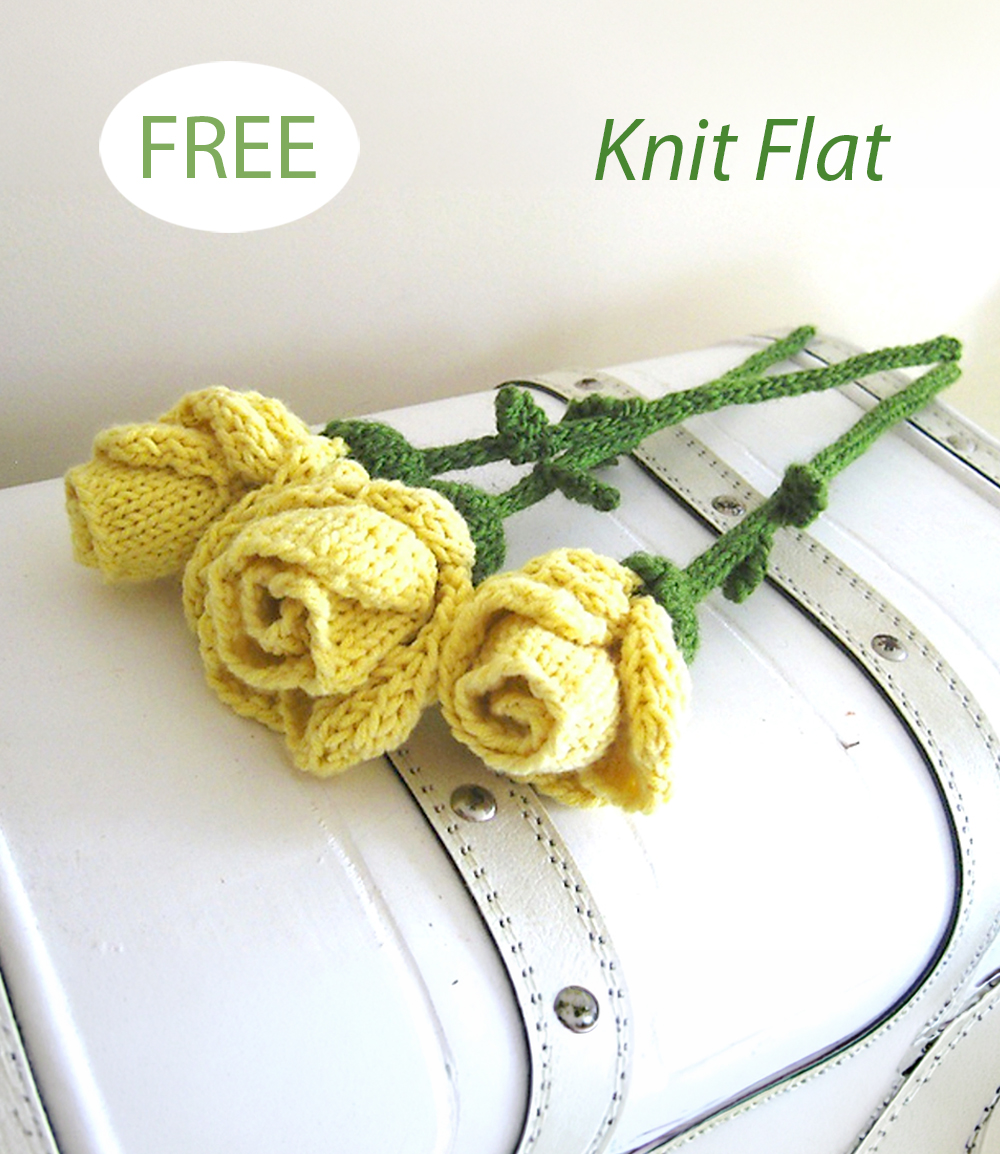 Free Friendship Roses Knitting Pattern