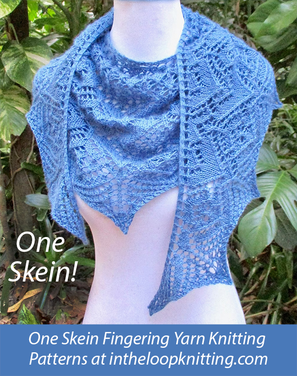 One Skein Shawl Knitting Pattern
