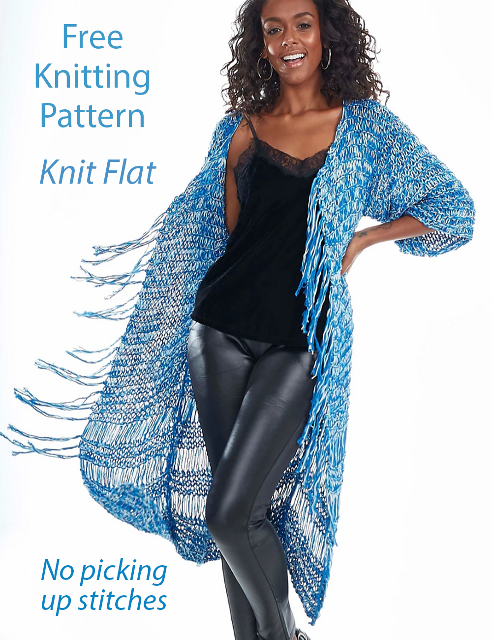 Free Fringed Cardigan Knitting Pattern