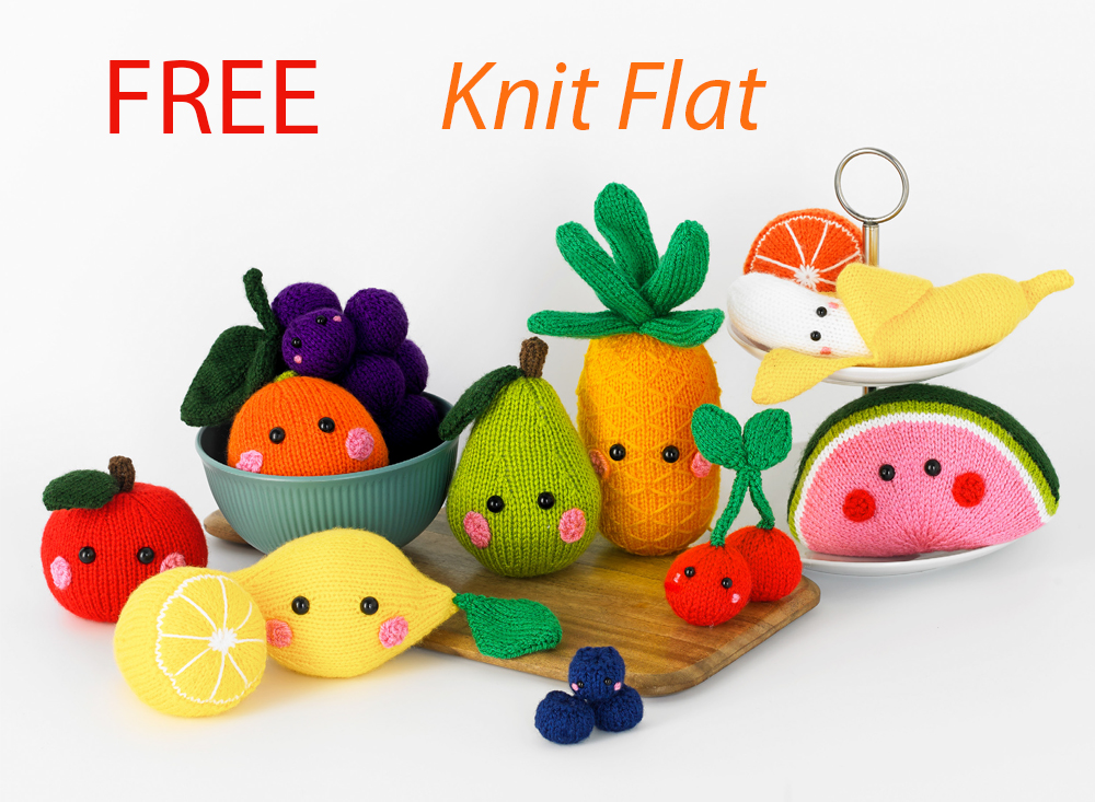 Free Fruity Friends Toys Knitting Pattern