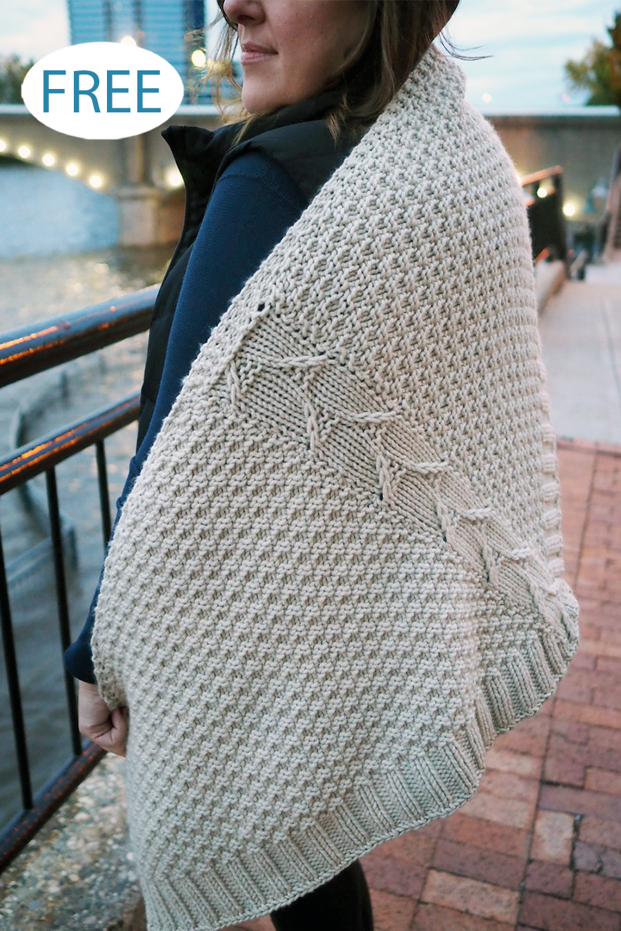 Free Fulton Street Shawl Knitting Pattern