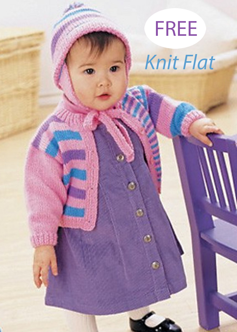 Free Knitting Pattern Funny Stripes Set