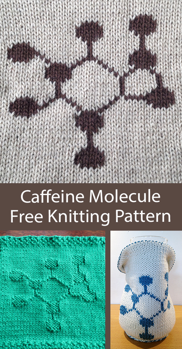 Free Caffeine Molecule Knitting Pattern