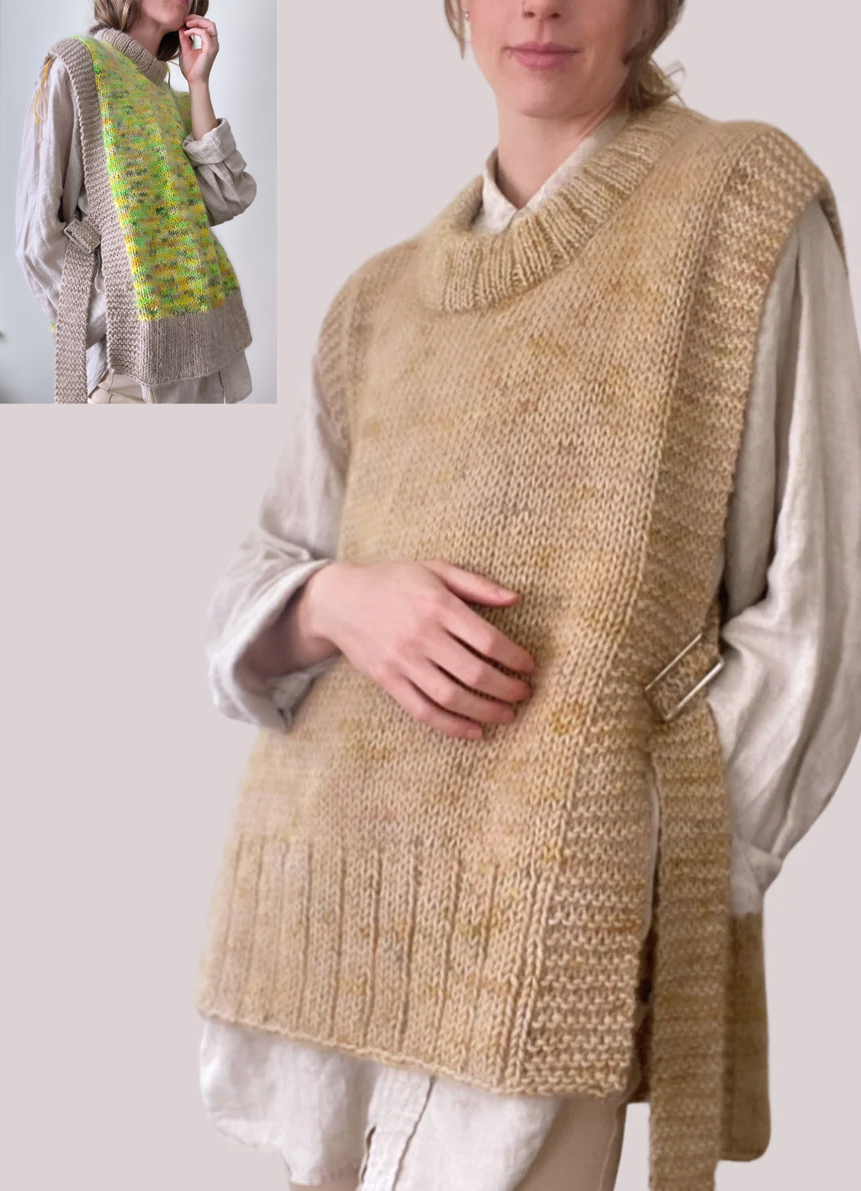 Gallery Smock Vest Knitting Pattern