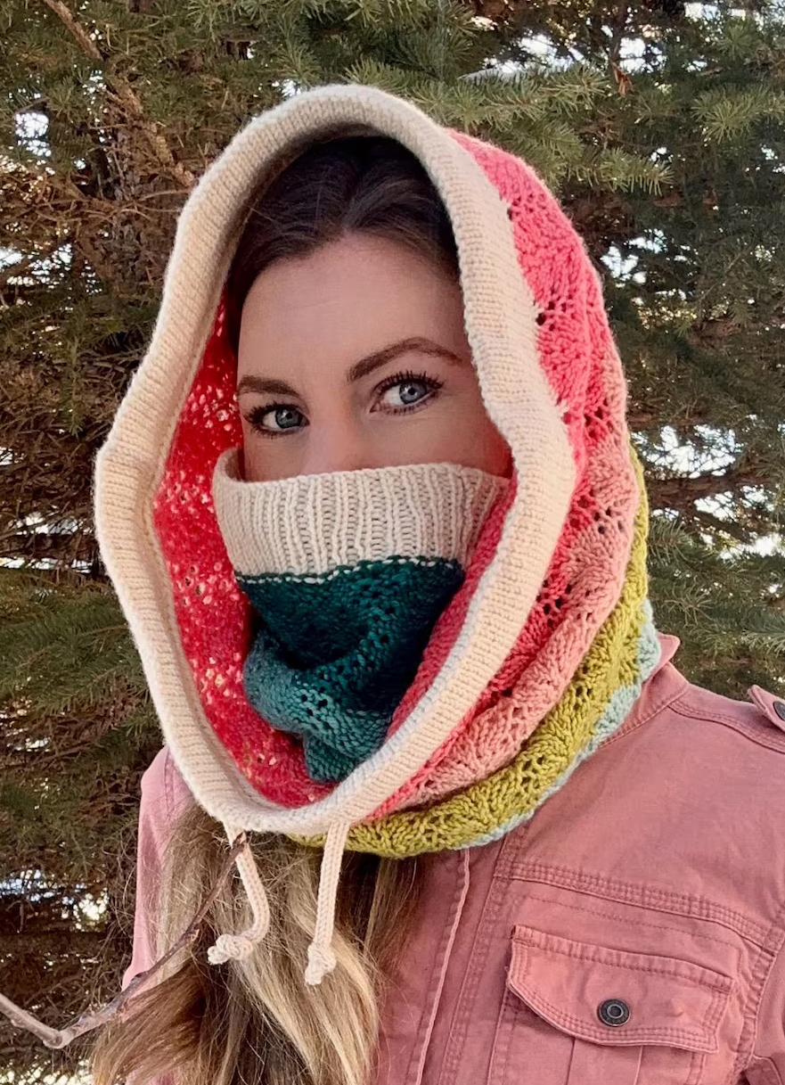 Garden Glam Snood Knitting Pattern