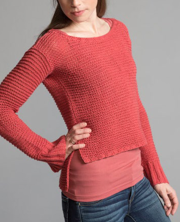 garter stitch sweater pattern