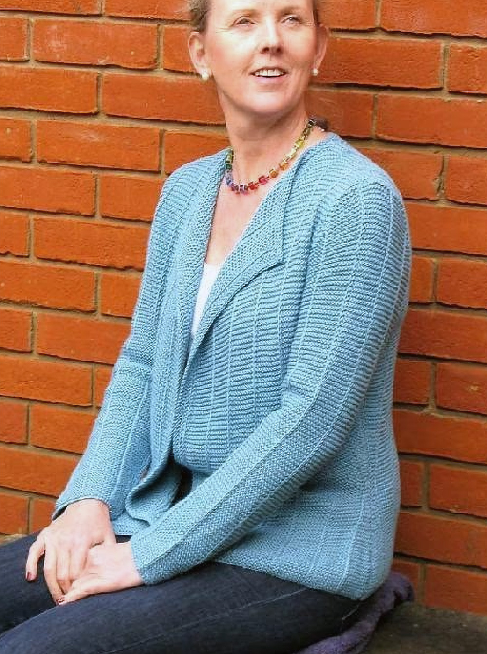 Easy Cardigan Knitting Pattern Garter Slip Stitch Jacket